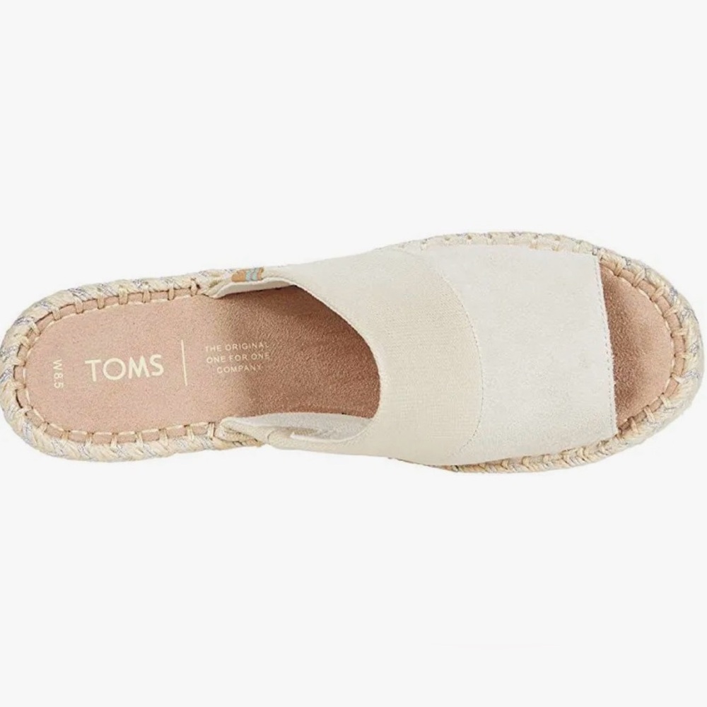 TOMS Women's Monica Slip-On Espadrille Wedge Sandals